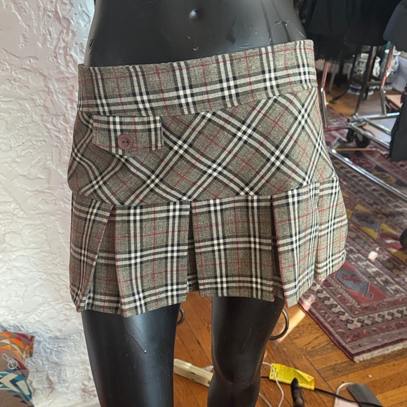 Nikibiki Dresses & Skirts - Nikibiki Checkered Mini Skirt with Button Detail